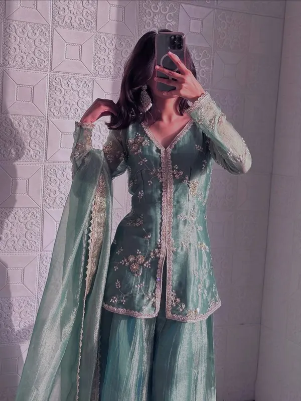 Shimmer_Silk_Floral_Motif_Embroidered_Kurta_Palazzo_Set
