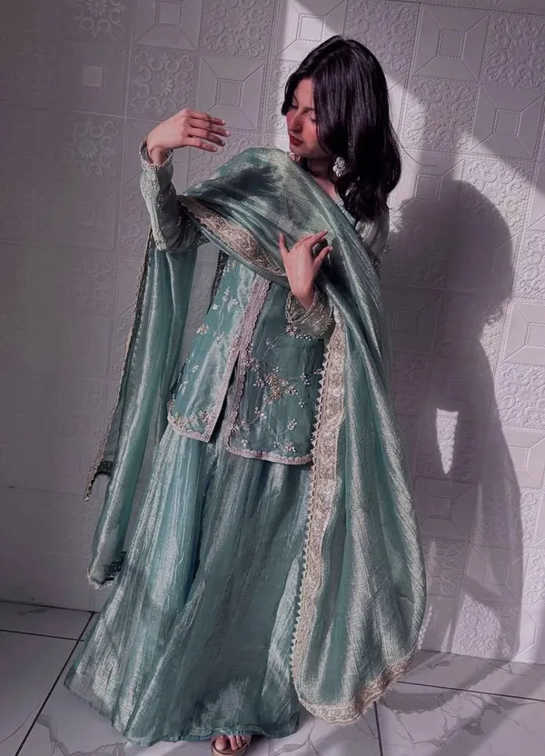Shimmer_Silk_Floral_Motif_Embroidered_Kurta_Palazzo_Set
