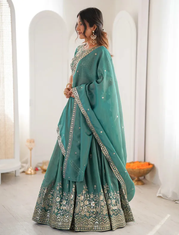 Chinon_Silk_Sequins_Embroidered_Lehenga_Choli_Set