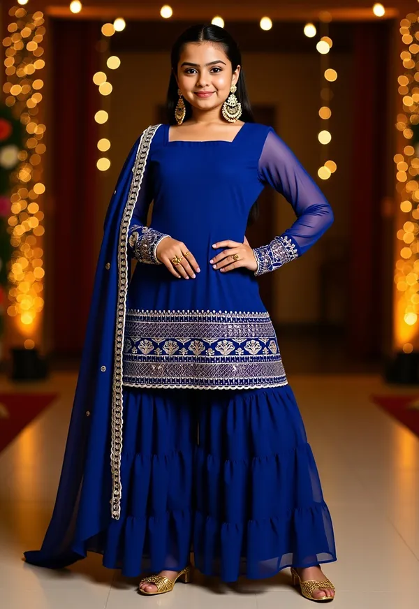 Pure_Georgette_Sequins_Embroidered_Kurta_Sharara_Set