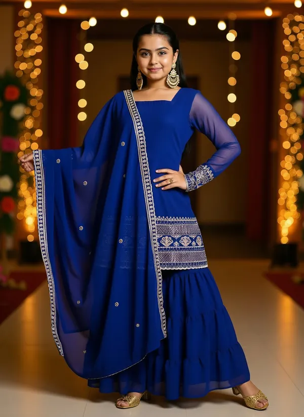 Pure_Georgette_Sequins_Embroidered_Kurta_Sharara_Set