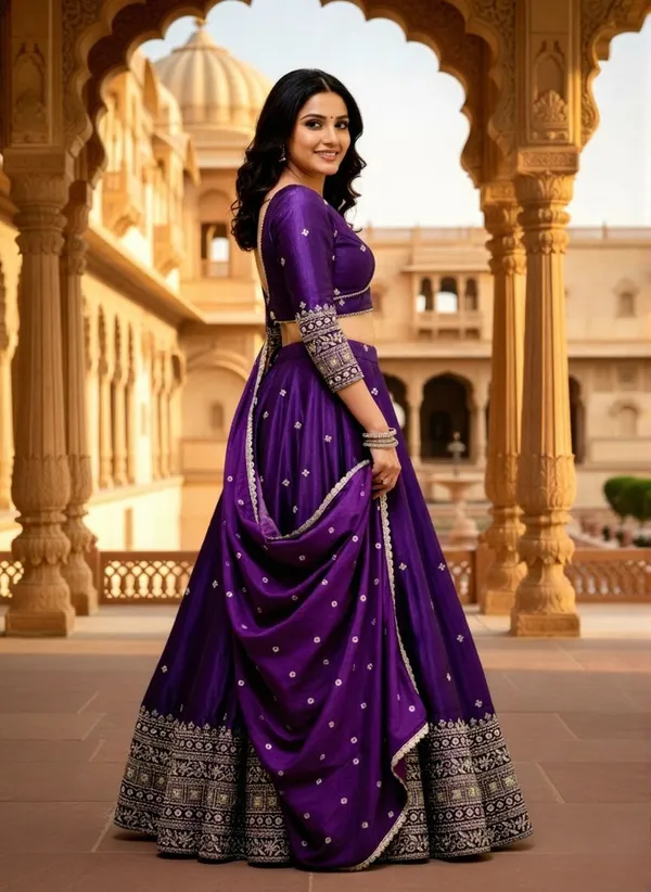 Chinon_Silk_Sequins_Embroidered_Lehenga_Choli_With_Dupatta_Set