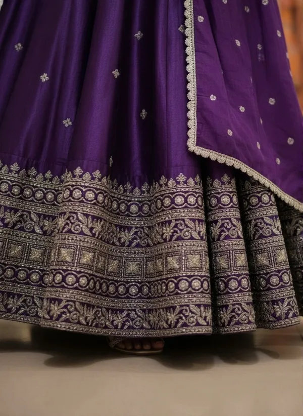 Chinon_Silk_Sequins_Embroidered_Lehenga_Choli_With_Dupatta_Set