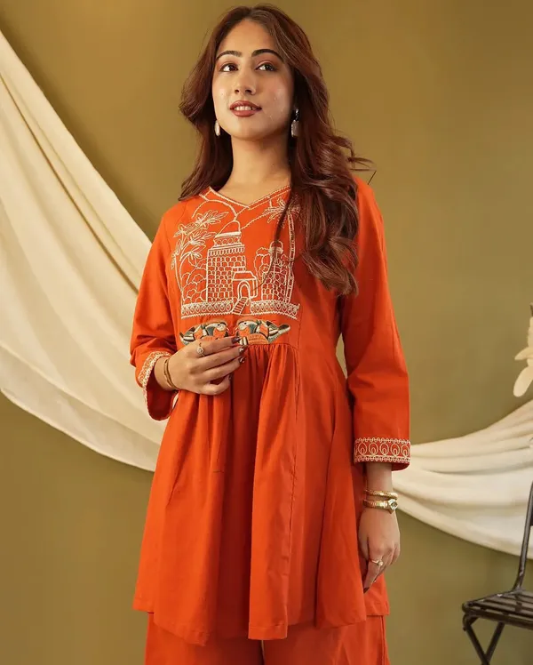 Cotton_Blend_Traditional_Motif_Embroidered_Co-Ord_Set