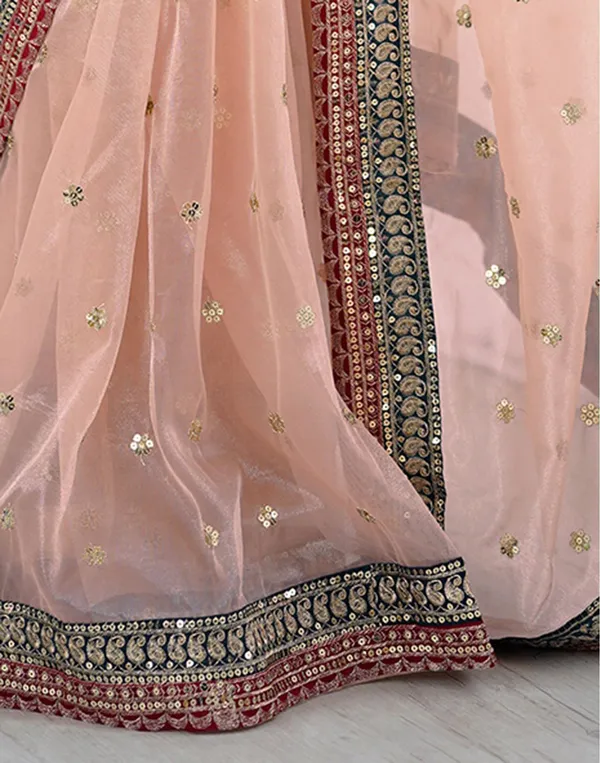 Shimmer_Net_Embroidered_Saree_With_Banglori_Silk_Blouse_Piece
