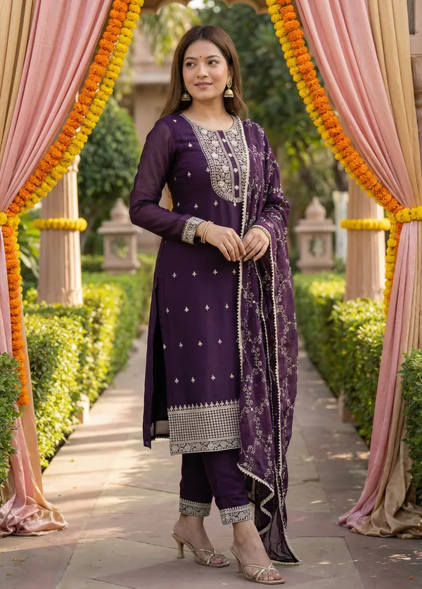 Pure_Georgette_Sequins_Embroidered_Kurta_Set