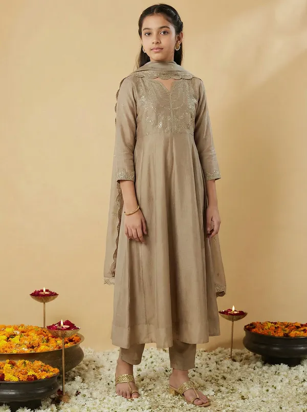 Vichitra_Silk_Sequins_Embroidered_Anarkali_Kurta_Set