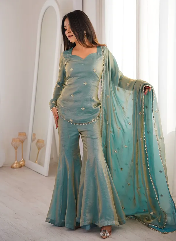 Shimmer_Silk_Sequins_Embroidered_Kurta_Palazzo_Set