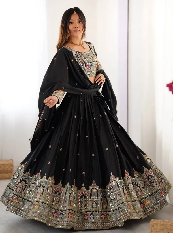 Chinon_Silk_Traditional_Motif_Embroidered_Lehenga_Choli_With_Dupatta_Set