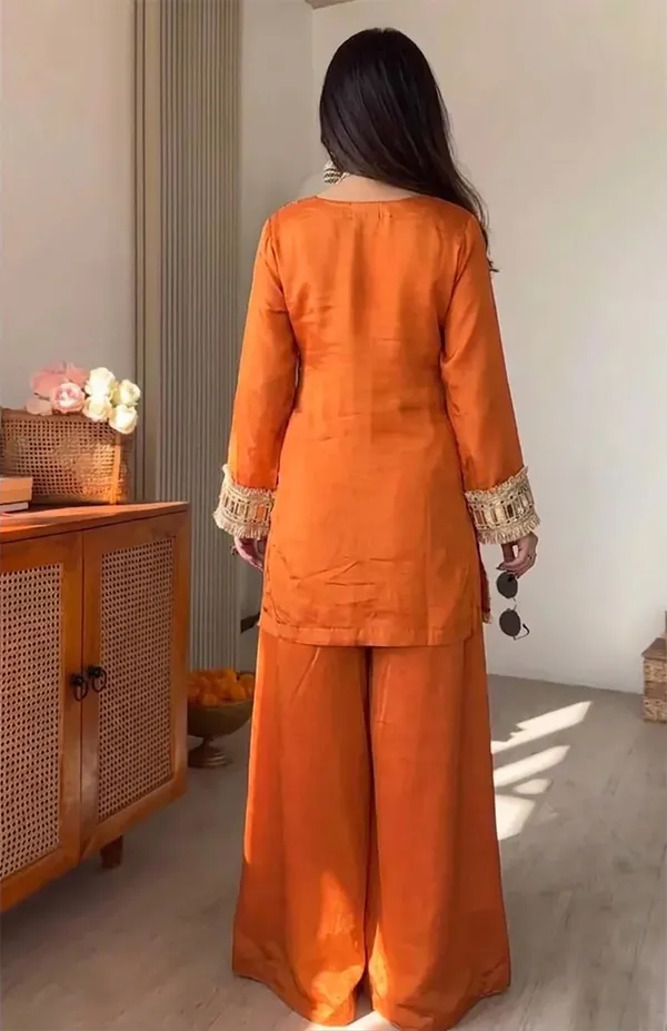 Shimmer_Silk_Mirror_Embellished_Short_Kurta_Palazzo_Set