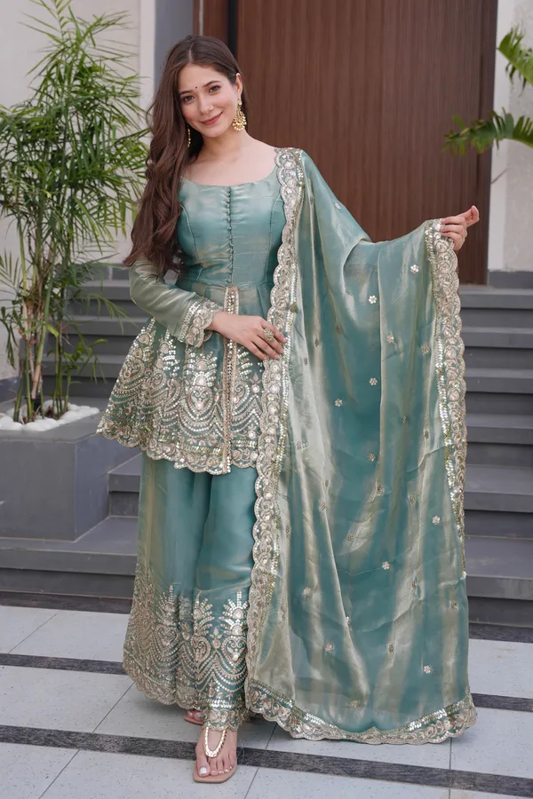 Shimmer_Silk_Sequins_Embroidered_Designer_Kurta_Palazzo_Set