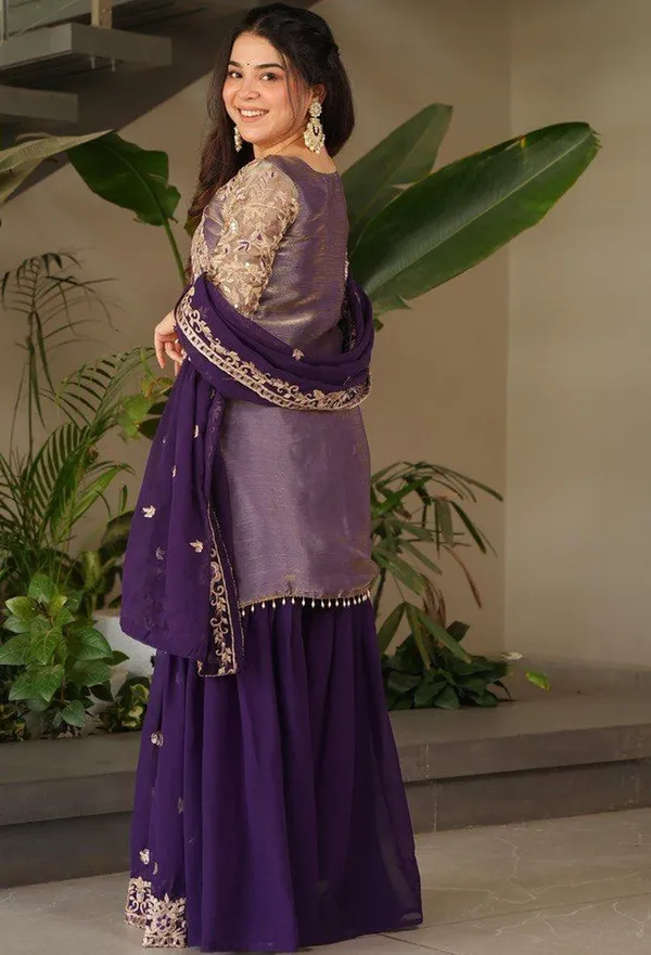Shimmer_Silk_Traditional_Motif_Embroidered_Kurta_Sharara_Set