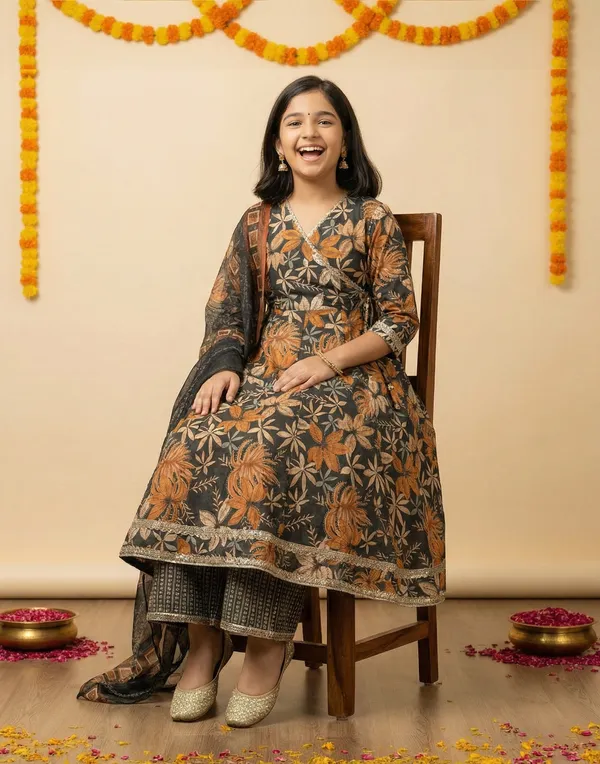 Silk_Blend_Floral_Printed_Anarkali_Kurta_Palazzo_Set