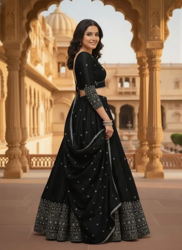 Chinon_Silk_Sequins_Embroidered_Lehenga_Choli_With_Dupatta_Set
