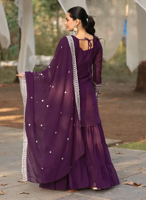 Pure_Georgette_Sequins_Embroidered_Kurta_Sharara_Set