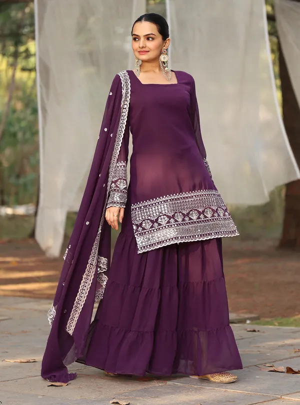 Pure_Georgette_Sequins_Embroidered_Kurta_Sharara_Set
