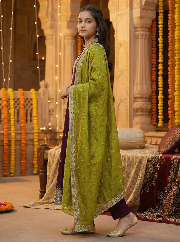 Vichitra_Silk_Sequins_Embroidered_Anarkali_Kurta_Set