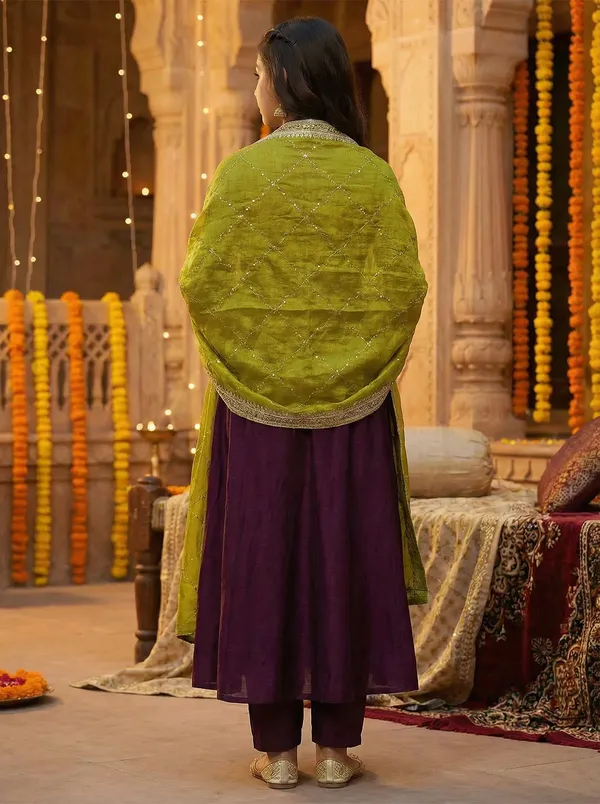 Vichitra_Silk_Sequins_Embroidered_Anarkali_Kurta_Set