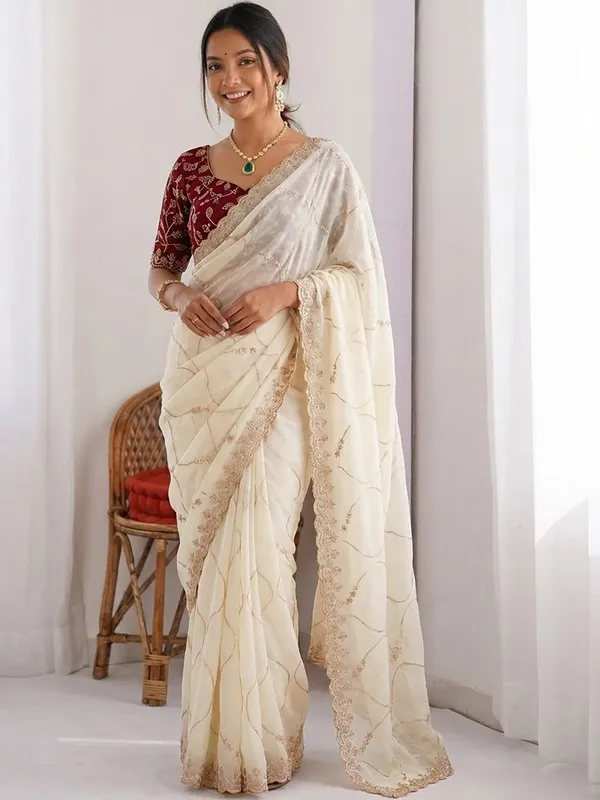 Shimmer_Silk_Embroidered_Saree_With_Banglori_Blouse_Piece