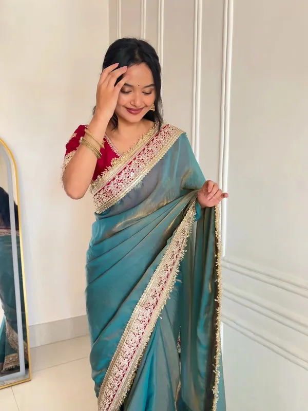 Shimmer_Silk_Traditional_Motif_Embroidered_Saree_With_Blouse_Piece