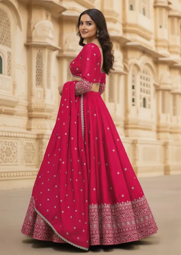Chinon_Silk_Sequins_Embroidered_Lehenga_Choli_With_Dupatta_Set