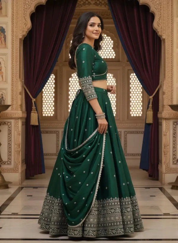Chinon_Silk_Sequins_Embroidered_Lehenga_Choli_With_Dupatta_Set