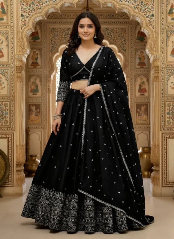 Chinon_Silk_Sequins_Embroidered_Lehenga_Choli_With_Dupatta_Set