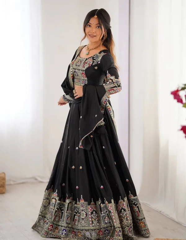 Chinon_Silk_Traditional_Motif_Embroidered_Lehenga_Choli_With_Dupatta_Set