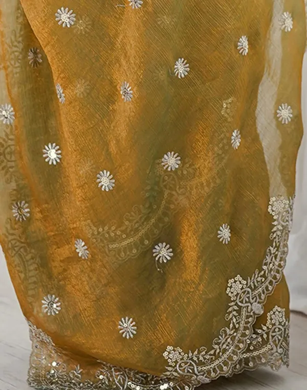 Shimmer_Silk_Sequins_Embroidered_Saree_With_Blouse_Piece
