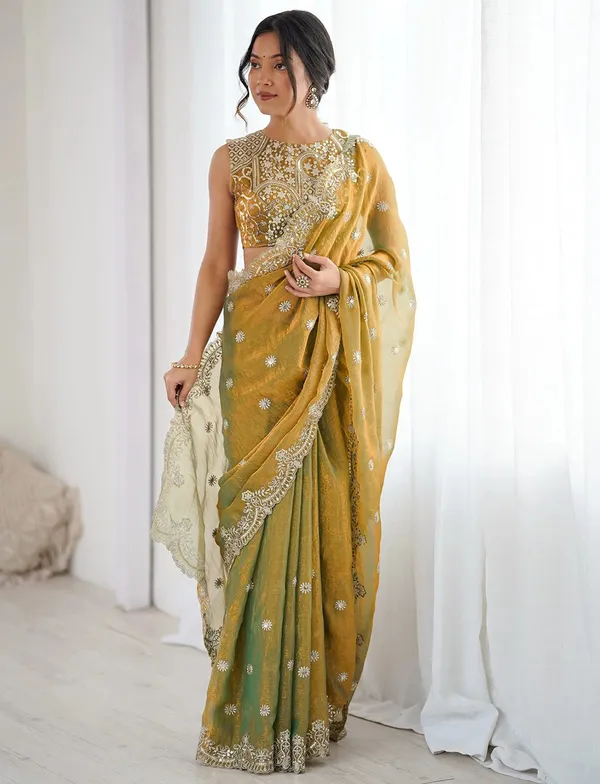 Shimmer_Silk_Sequins_Embroidered_Saree_With_Blouse_Piece
