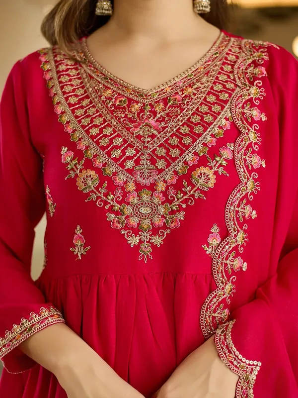 Georgette_Ethnic_Motif_Embroidered_Anarkali_Kurta_Set
