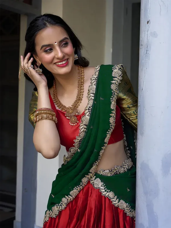 Kanchipuram_Silk_Woven_Motiff_Lehenga_Choli_Set