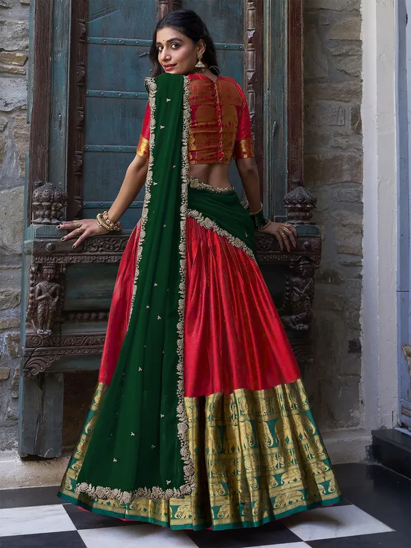 Kanchipuram_Silk_Woven_Motiff_Lehenga_Choli_Set