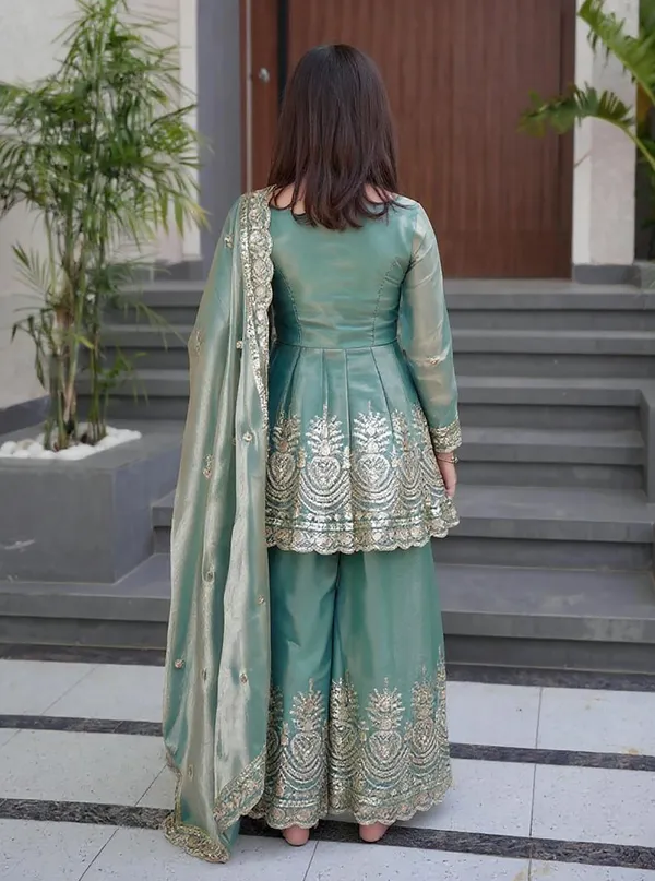 Shimmer_Silk_Sequins_Embroidered_Flared_Kurta_Palazzo_Set