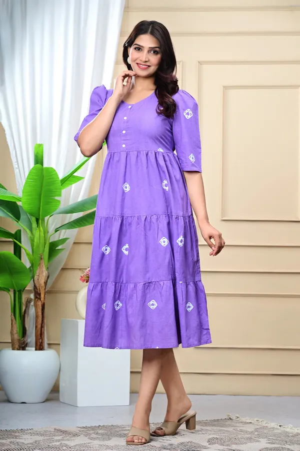 Bandhej_Blue_Cotton_Premium_And_Fancy_Design_Maxi_Dress_For_Women