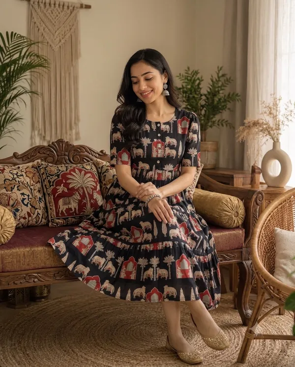 Black_Jhopdi_Cotton_Premium_And_Fancy_Design_Midi_Dress_For_Women
