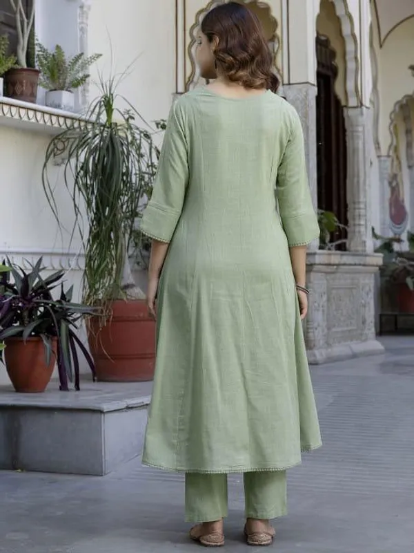 Green_Ethnic_Flair_Women_Embroidery_A-Line_Kurta_Set
