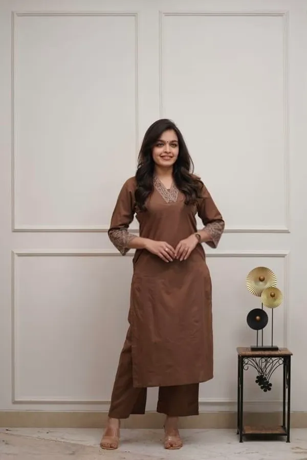 Brown_Cotton_Premium_And_Fancy_Design_Co-Ord_Set_For_Women