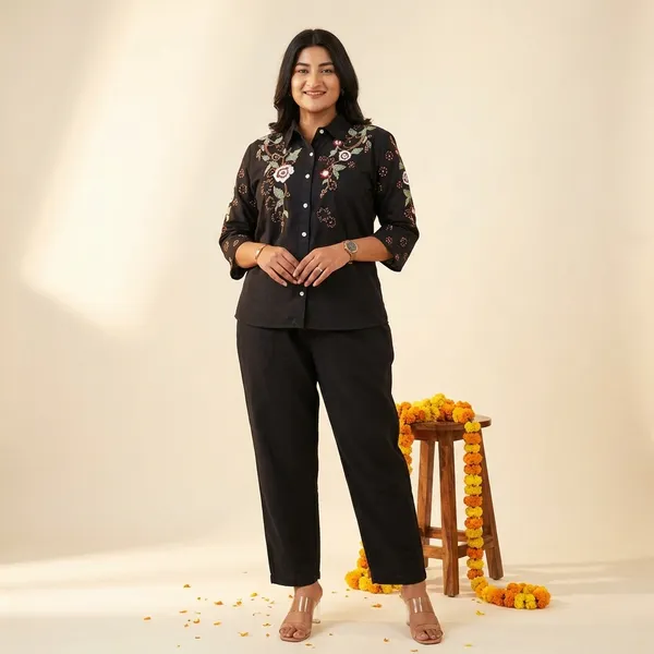 Black_Cotton_Premium_And_Fancy_Design_Co-Ord_Set_For_Women