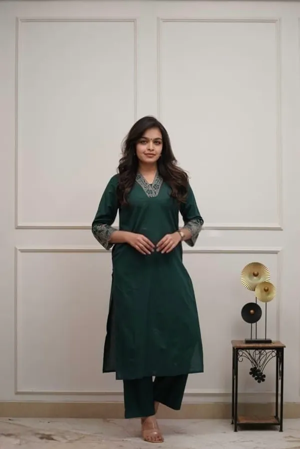 Green_Cotton_Premium_And_Fancy_Design_Co-Ord_Set_For_Women