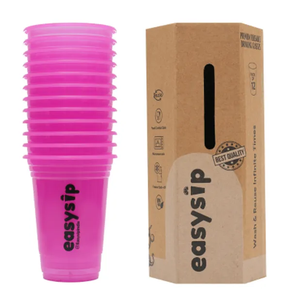 Poppin_Pink_Reusable_Party_Cups_Pack_Of_24