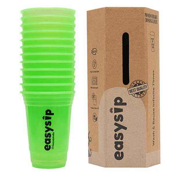 Glowing_Green_Reusable_Party_Cups_Pack_Of_24