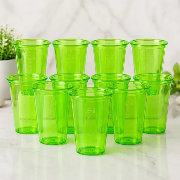Easysip_Lite_Green_Plastic_Party_Cups_Set_Of_20