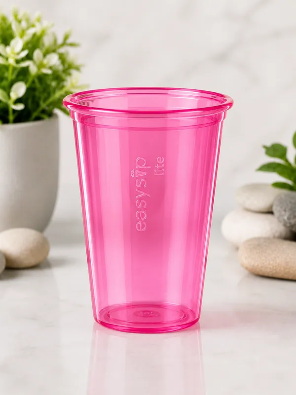 Easysip_Lite_Pink_Plastic_Party_Cups_Set_Of_20
