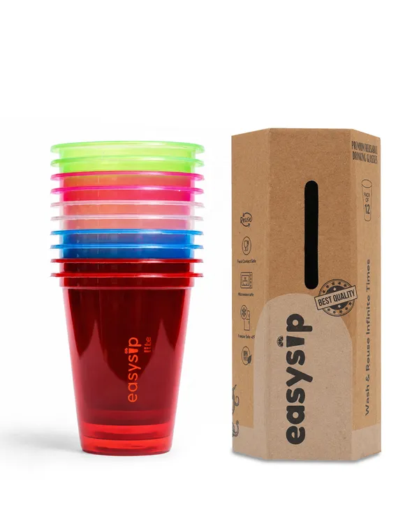 Easysip_Lite_Multicolor_Plastic_Party_Cups_Set_Of_20