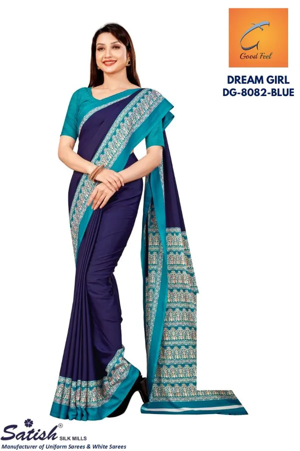 Unstitched_Blue_Crepe_Unstiched_Saree_With_Turquoise_Border_(Saree-5_M,_Blouse-_0.8_M)