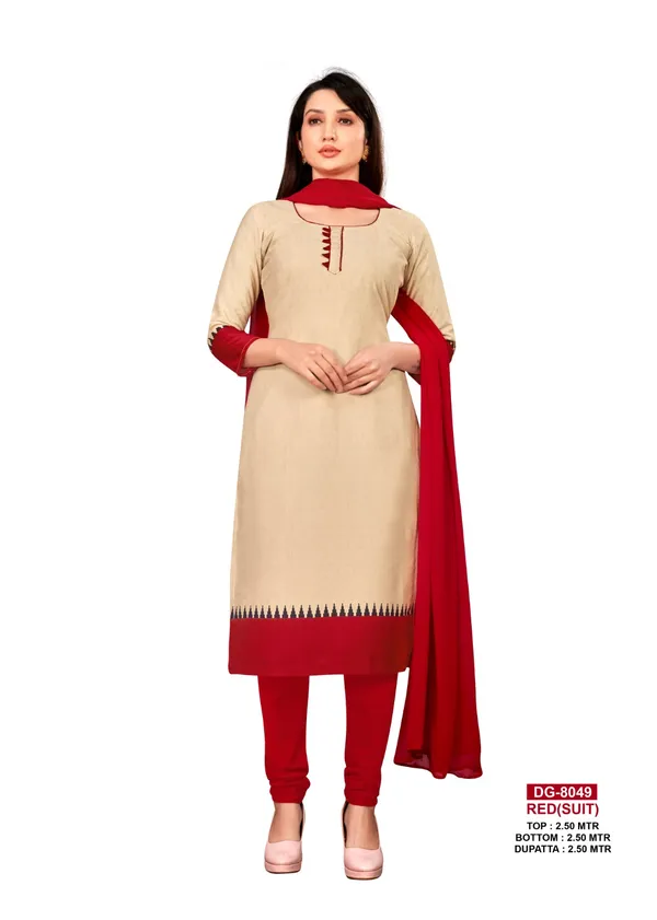 Unstitched_Beige_And_Red_Crepe_SalwarSuit_With_Dupatta_6.5_M
