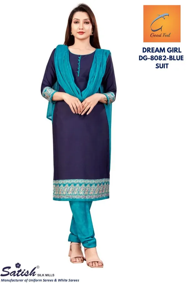 Navy_Blue_Embroidered_Churidar_Crepe_Unstiched_Suit_Set