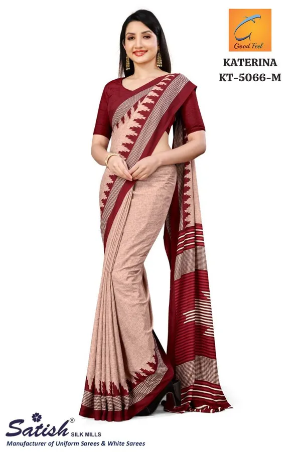 Unstitched_Beige_And_Maroon_Soft_Crepe_Unstiched_Saree_(Saree-5_M,_Blouse-_0.8_M)