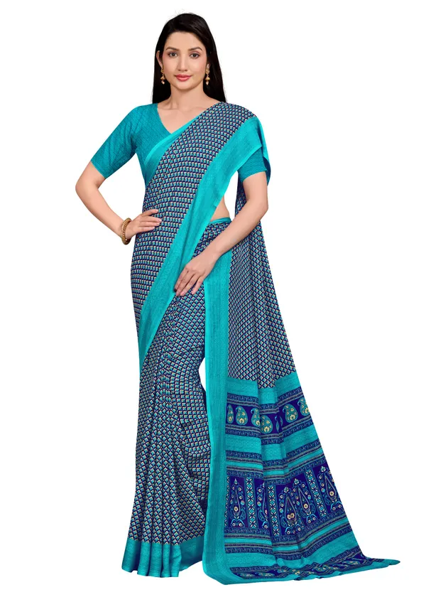 Unstitched_Blue_Traditional_Printed_Chiffon_Crepe_Unstiched_Saree_With_Border_(Saree-5_M,_Blouse-_0.8_M)